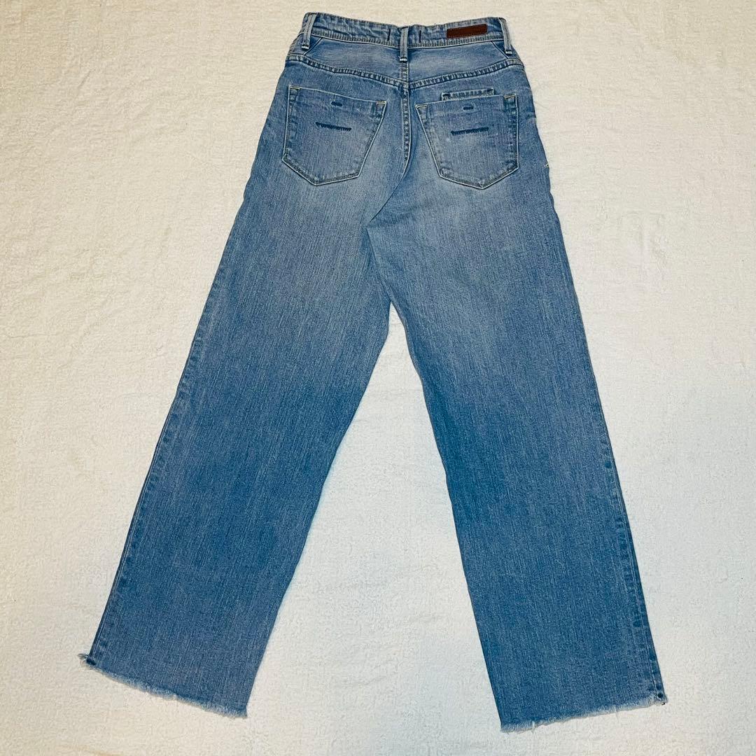 美品 YANUK ヤヌーク LILITH ワイドストレート リリス w23