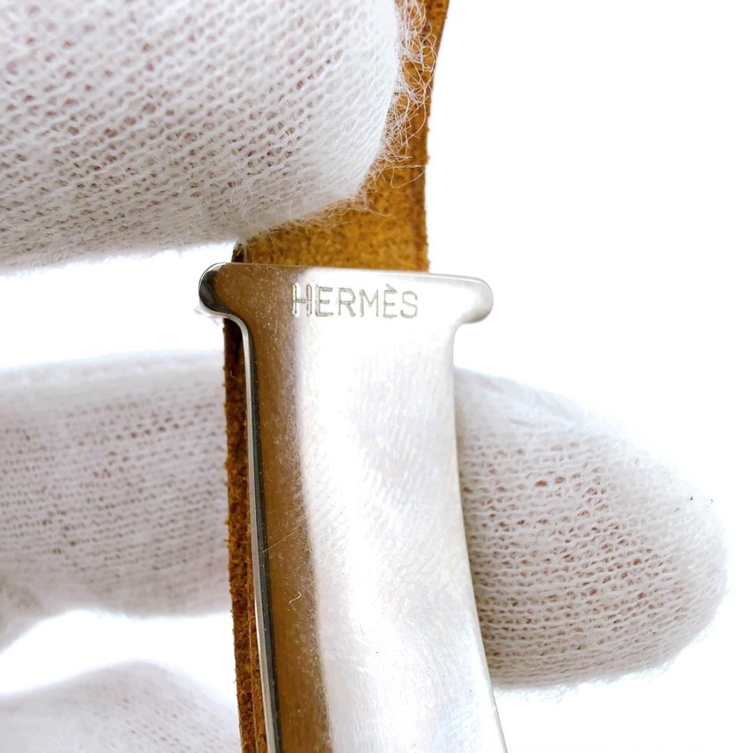 ◇エルメス◇レザー/アピ2/バングル/ブレスレット/ブラスレ/シルバー金具