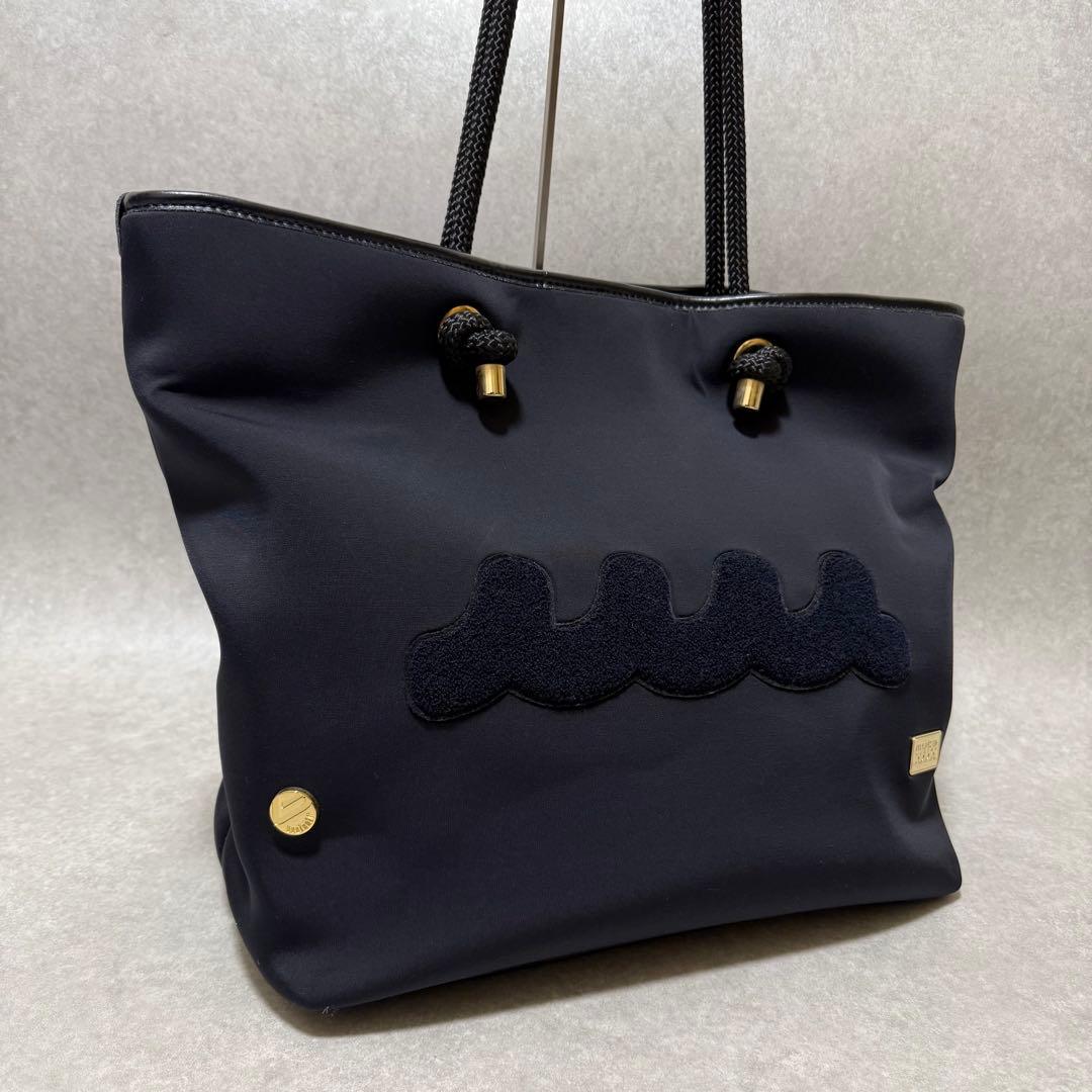 【mutaMARINE×bonfanti】希少　コラボ　ロープトートバッグ　ロゴ