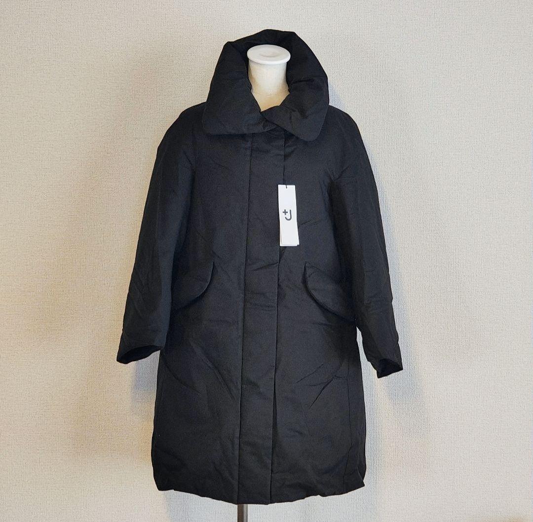 ユニクロ UNIQLO +j プラスジェイ ハイブリッドダウンコート 黒　新品