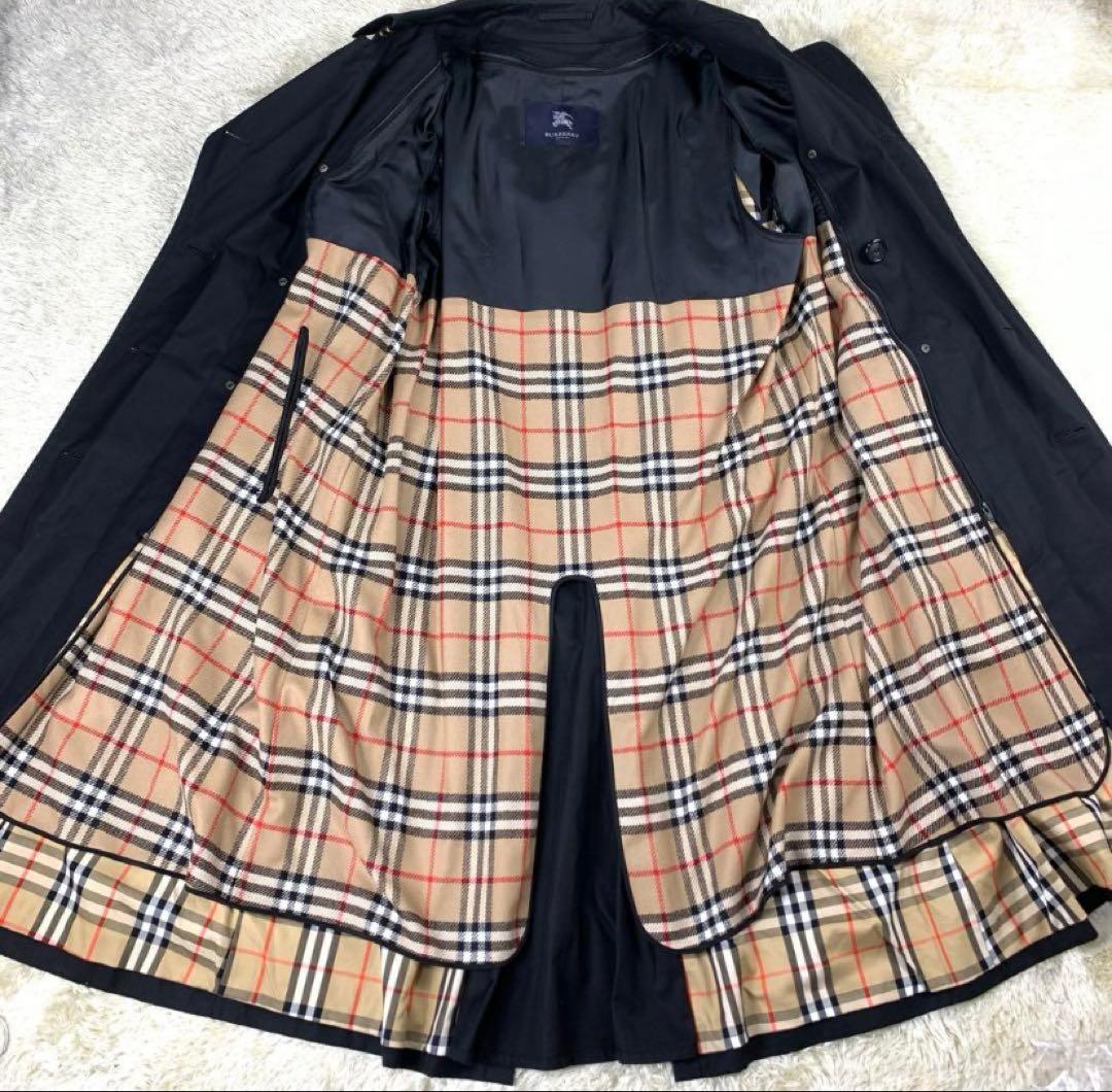 希少サイズ　3XL バーバリーロンドン　3XL マキシ丈　チェック ベルト