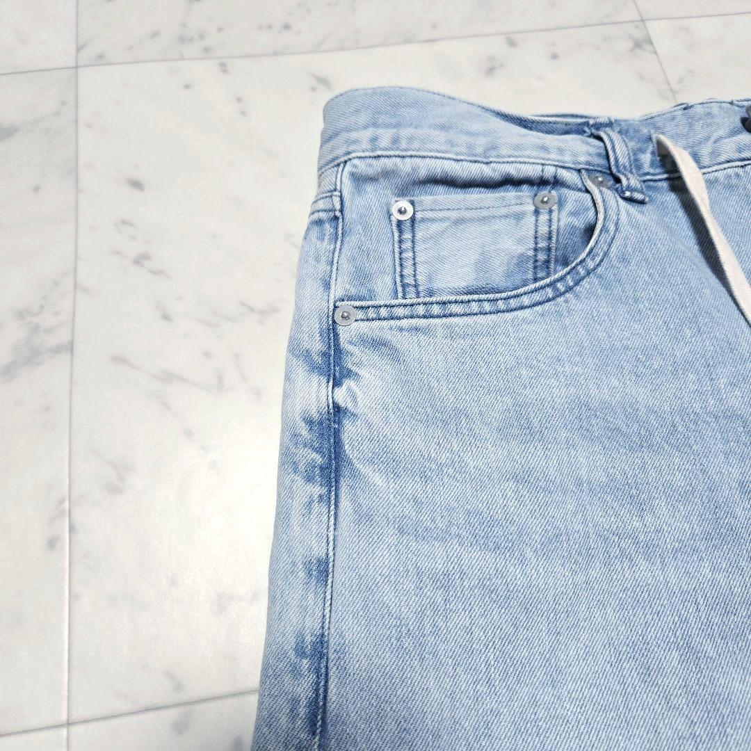 【美品】Whim Gazette ★ ドロストデニムパンツ ワイドデニム 38