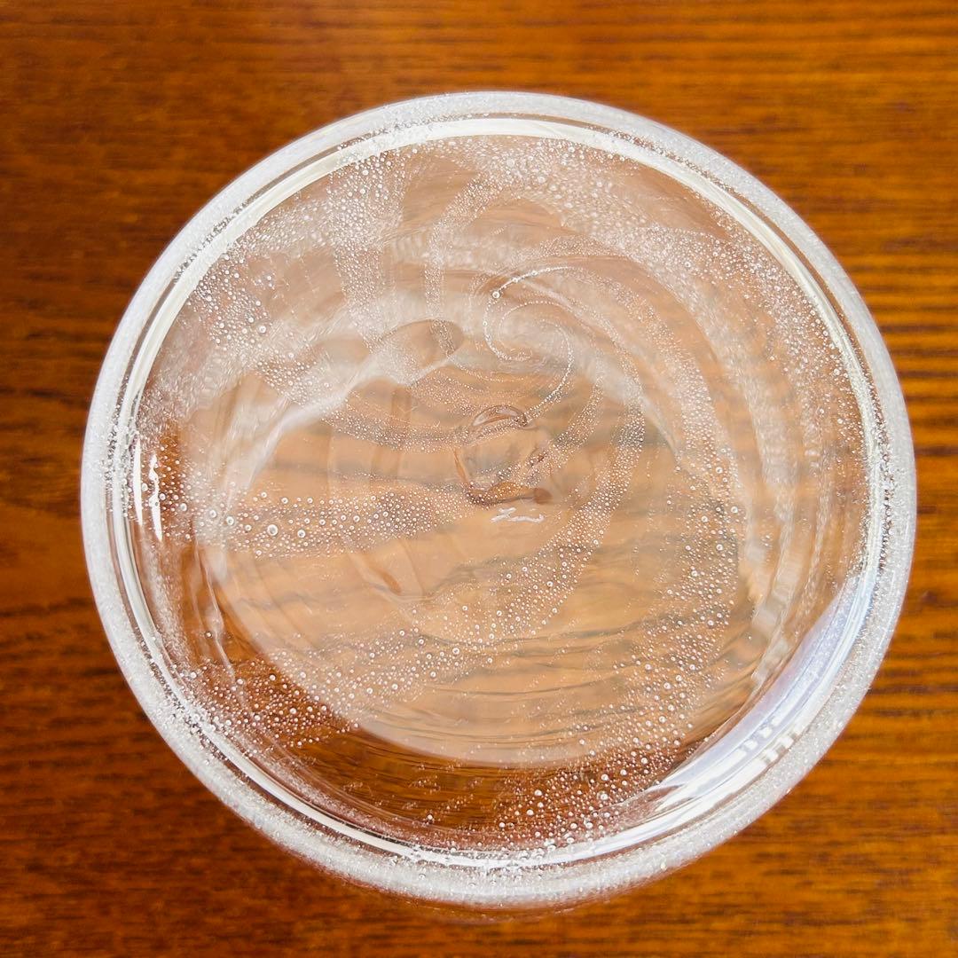 田井将博　作家　ガラス　浅漬け鉢　気泡　渦巻き