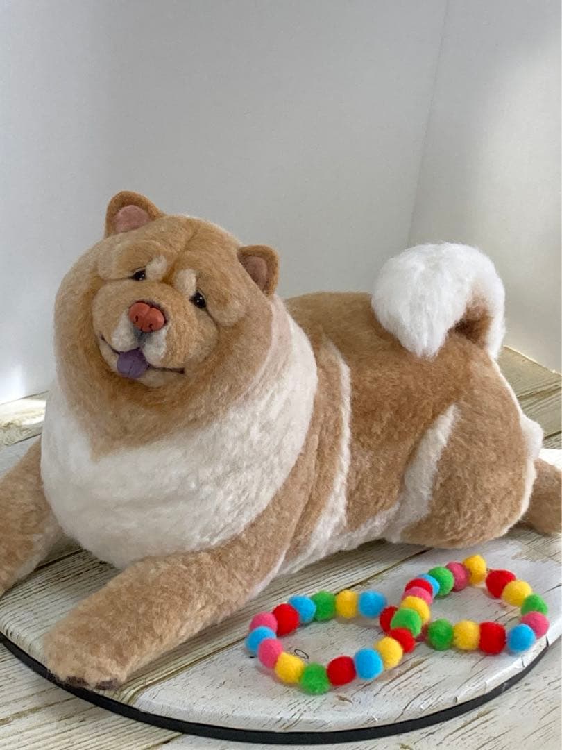 羊毛フェルト　チャウチャウ