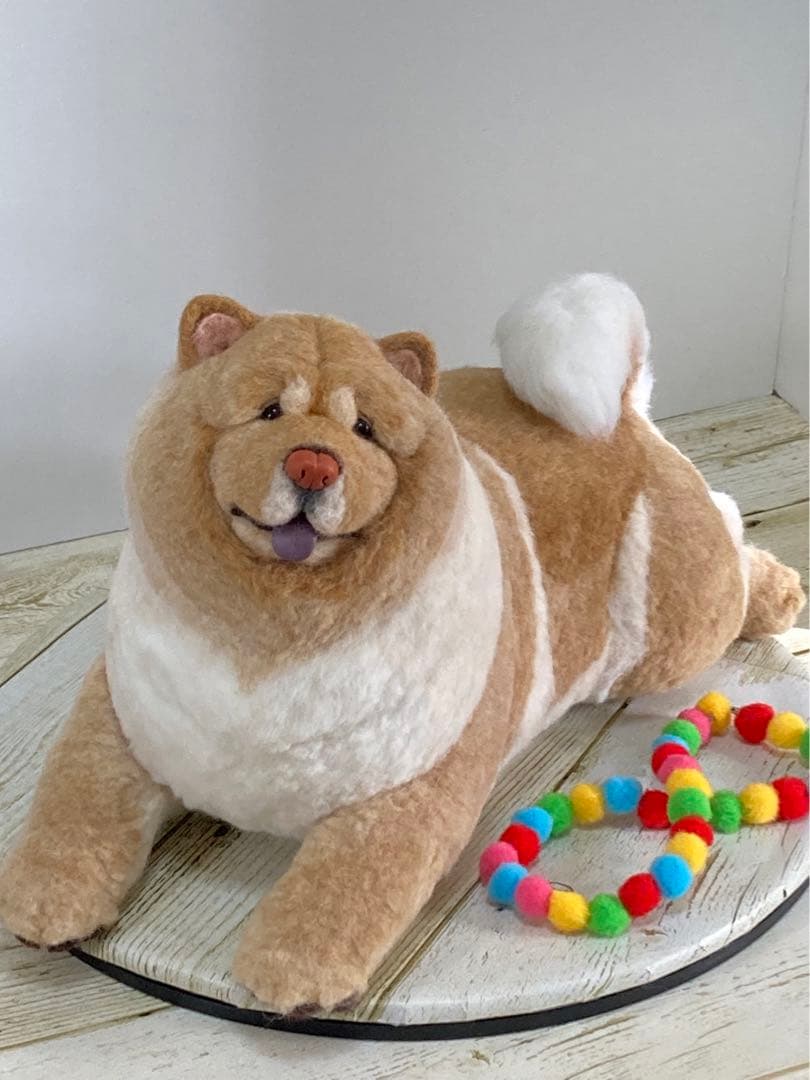 羊毛フェルト　チャウチャウ