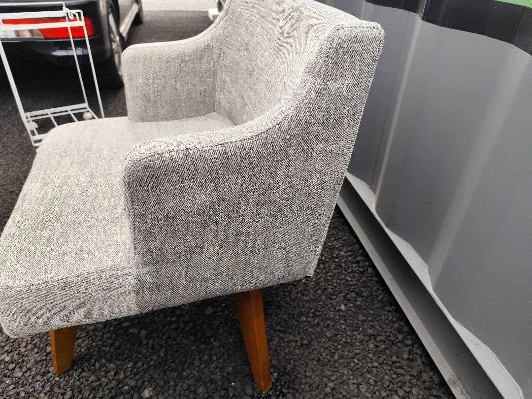 【関東圏限定】廃盤品 リビングハウス Low 回転チェア 2脚セット グレー