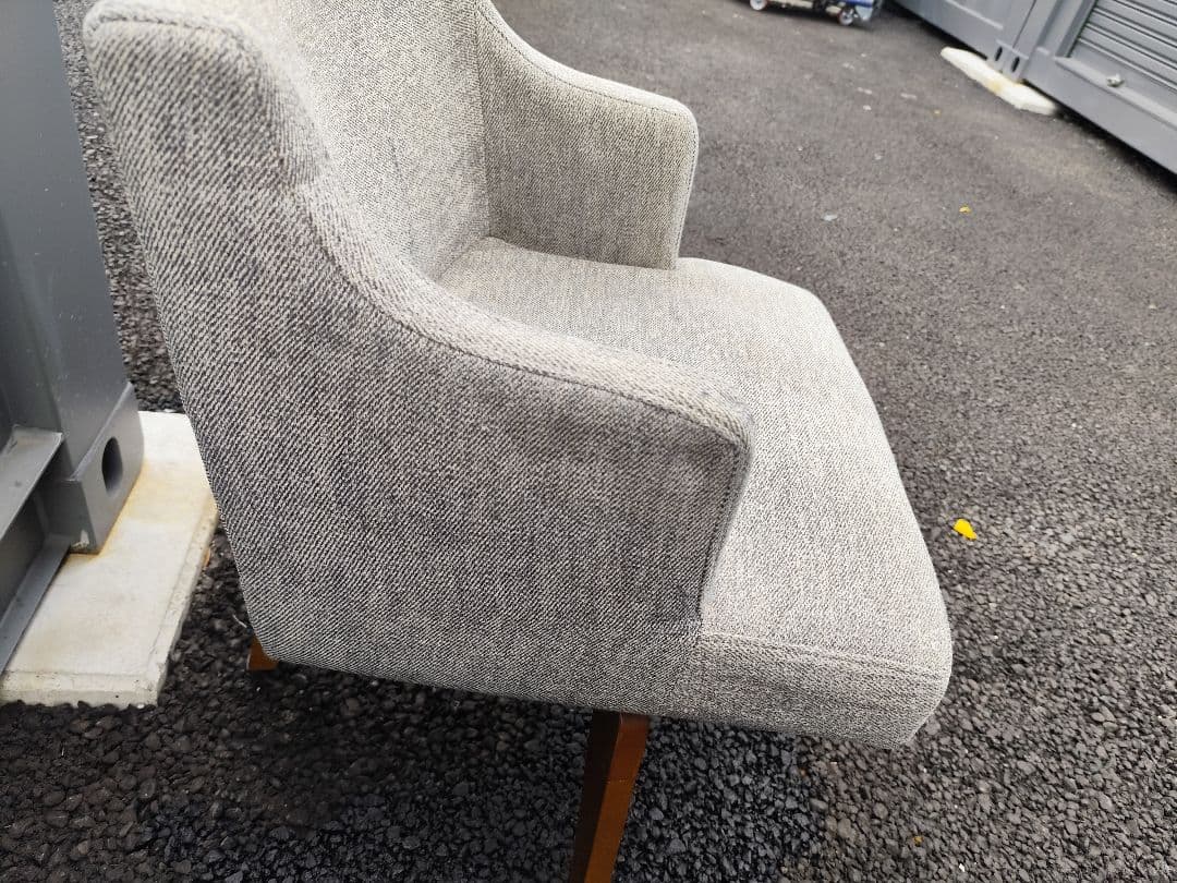 【関東圏限定】廃盤品 リビングハウス Low 回転チェア 2脚セット グレー