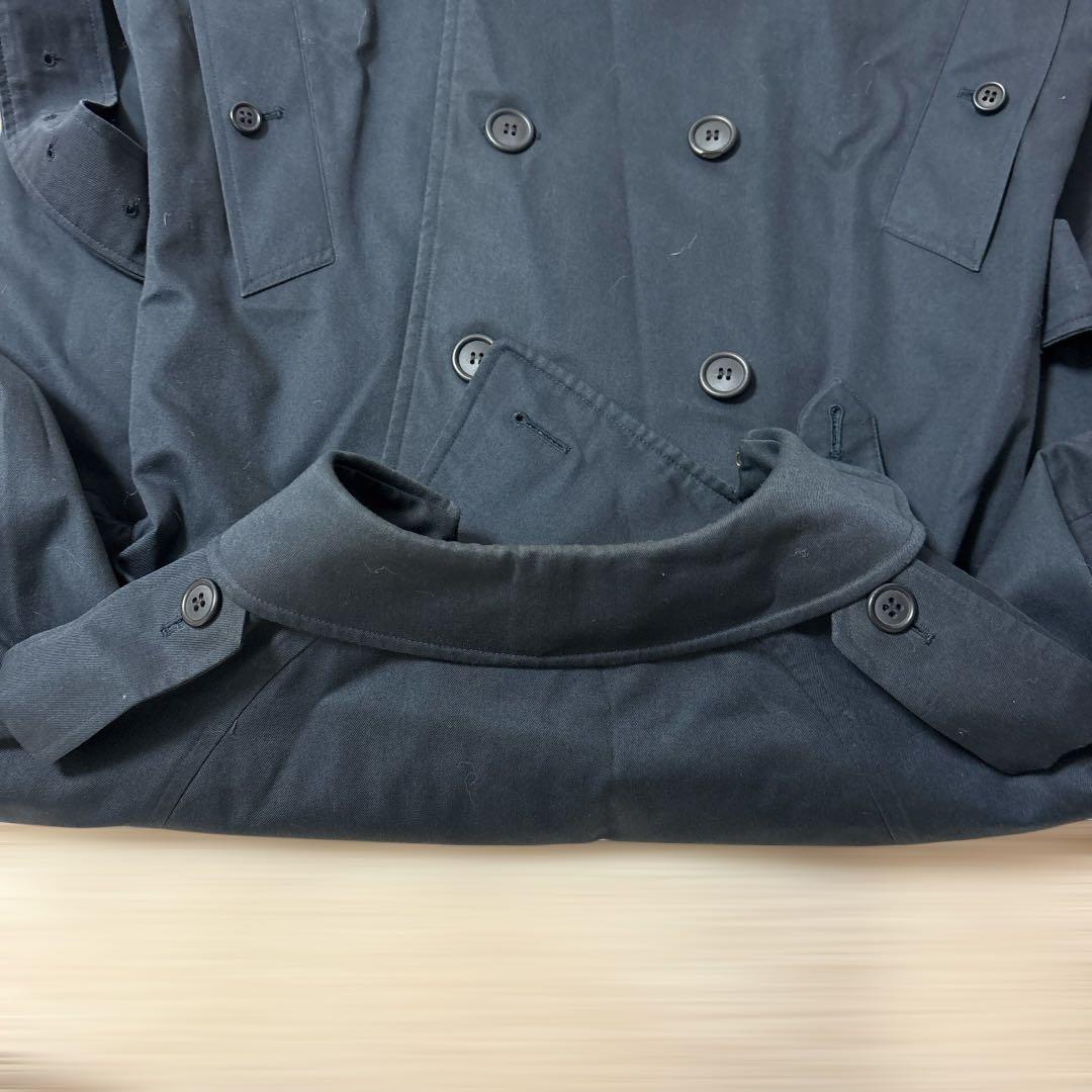 Burberrys 英国製ノバチェックトレンチロングコート ネイビー