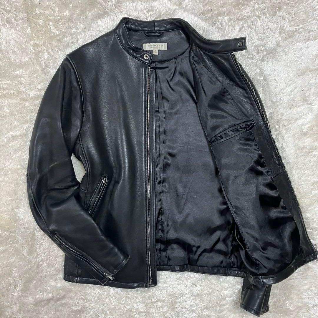 beauty&youth UNITEDARROWS ライダース　シングル　羊革