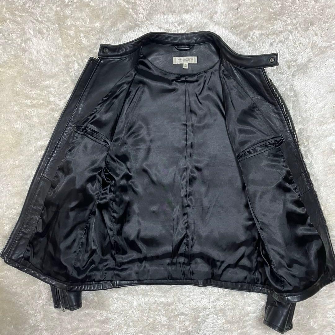 beauty&youth UNITEDARROWS ライダース　シングル　羊革