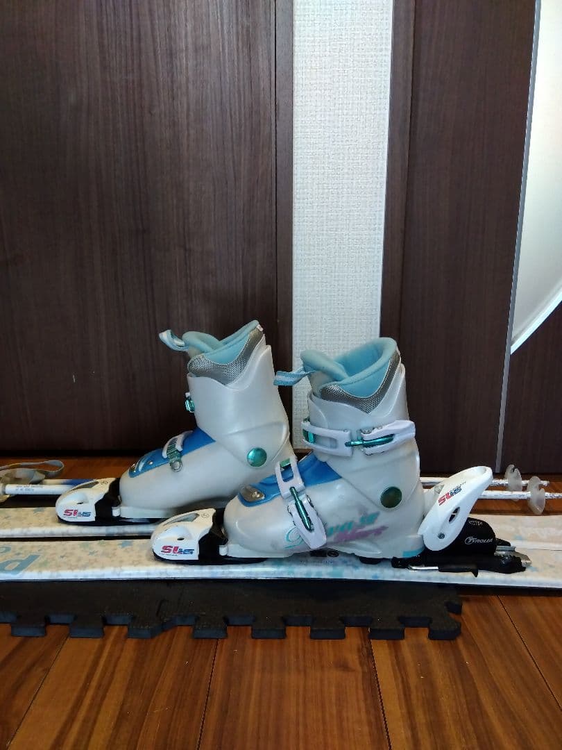 送料無料 PURE CONSCIOUS 子供用 スキーセット メンテ・WAX済✔