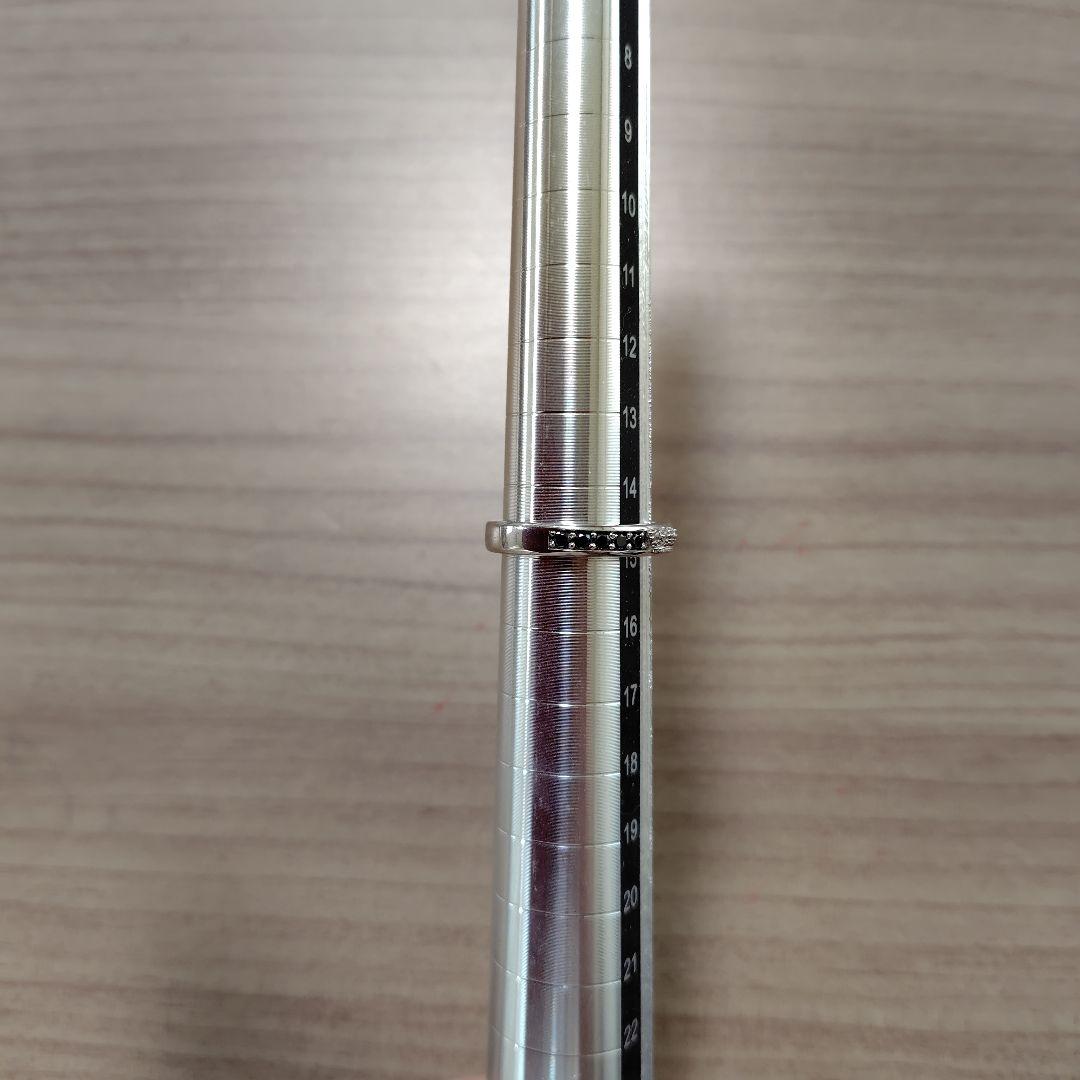 ジャスティンデイビス　ブラックジルコニア　リング　15号　購入証明書付