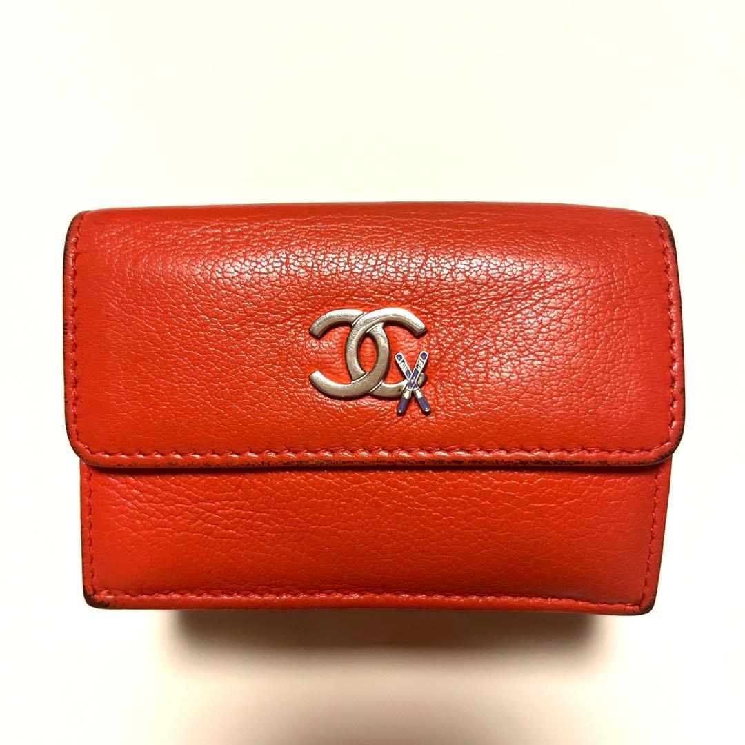シャネル CHANEL ミニウォレット 限定 三つ折り