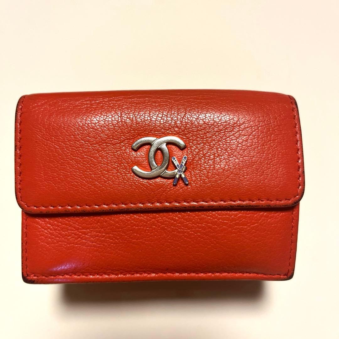 シャネル CHANEL ミニウォレット 限定 三つ折り