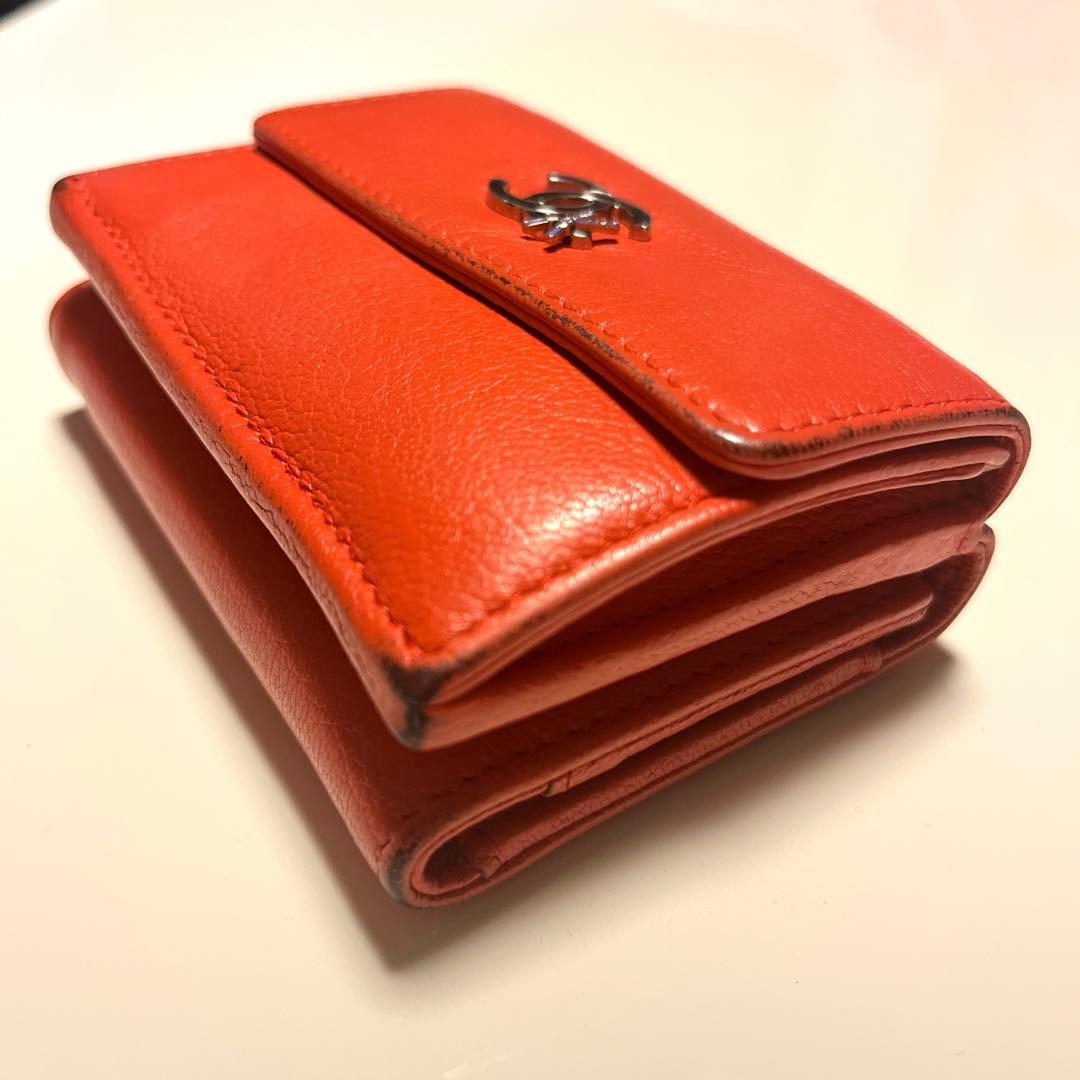 シャネル CHANEL ミニウォレット 限定 三つ折り