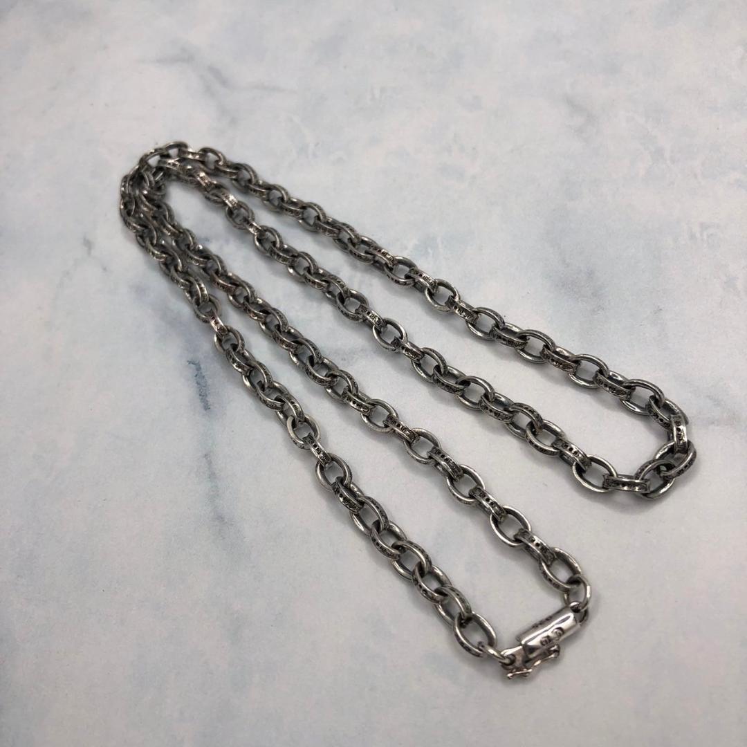 シルバー925 ネックレス　ペーパーチェーン　50cm 新品　5-4　8957