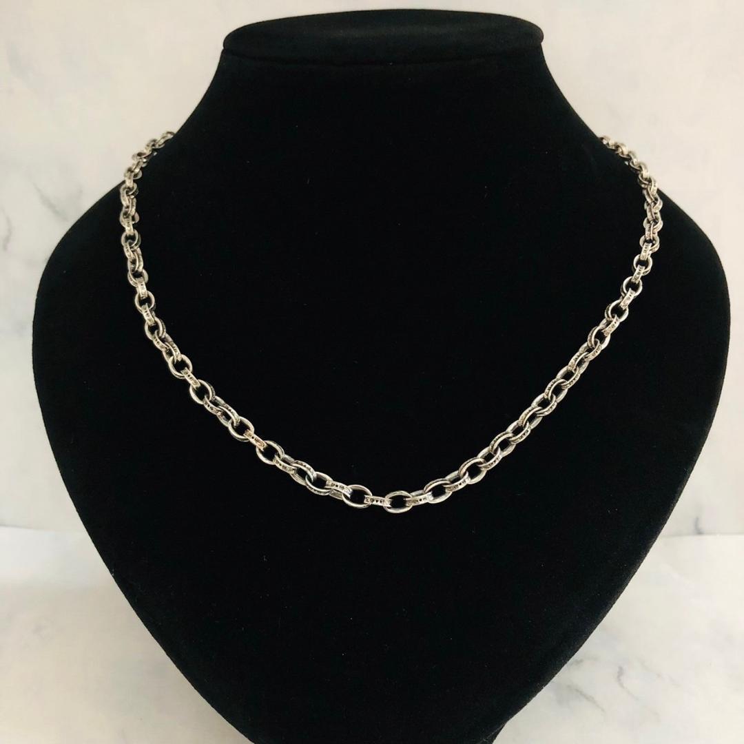 シルバー925 ネックレス　ペーパーチェーン　50cm 新品　5-4　8957