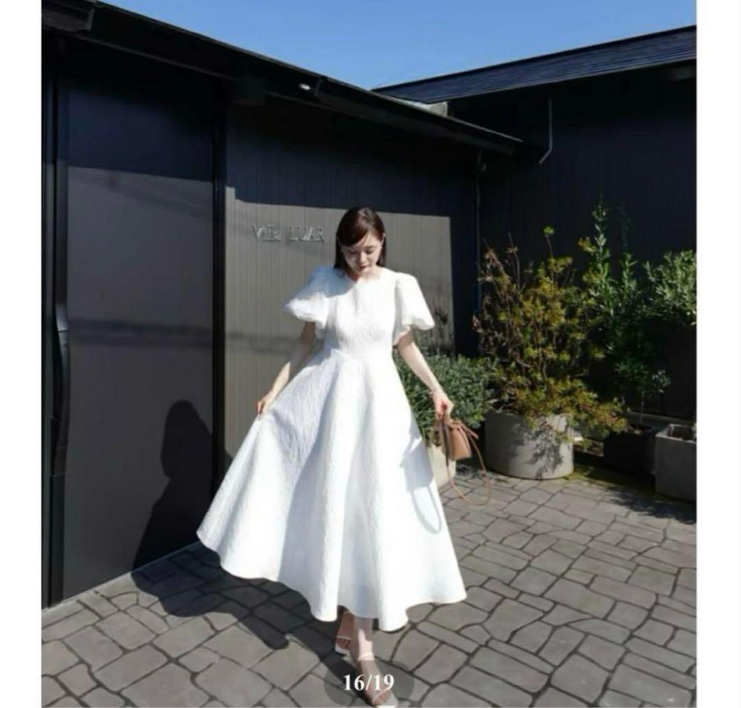 ワンピース Acka. back open volume one-piece