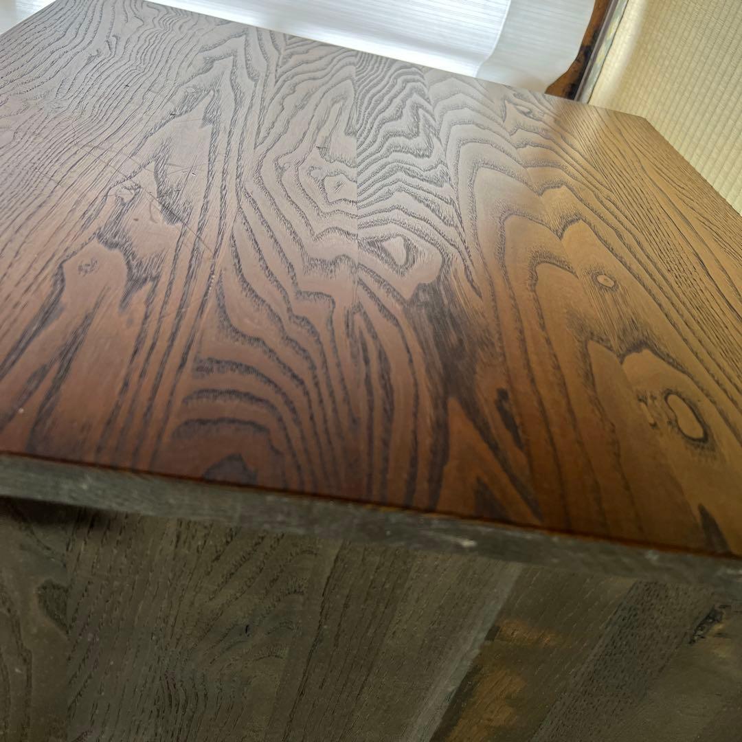 【引き取り可能】木製4段チェスト ダークブラウン