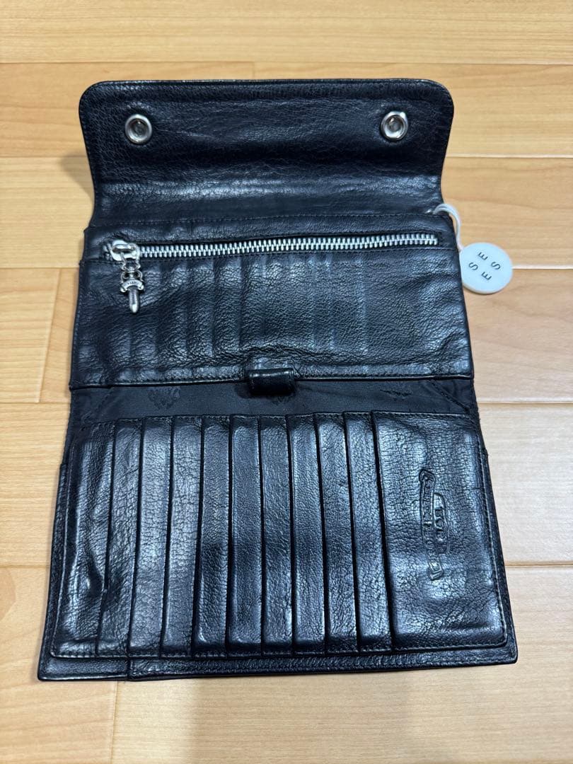 CHROME HEARTSクロムハーツウェーブクロスボタン WAVE ウォレット