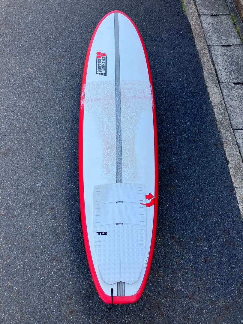 higesan サーフボード8’0フィート（レット＆ホワイトツートン）