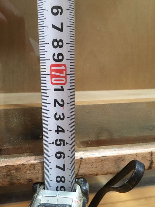 1910's 英国 アンティーク オーク材 シャツケース ガラス キャビネット