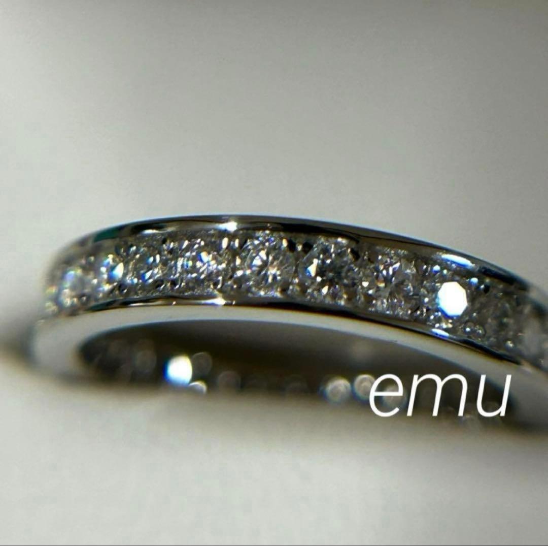 aloha33様/ 最高級モアサナイト / フルエタニティリング / レール留め