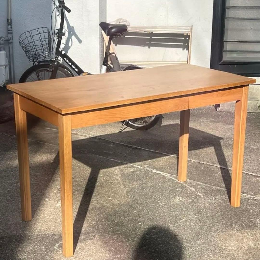 無印良品 学習机 木製デスク オーク材　1