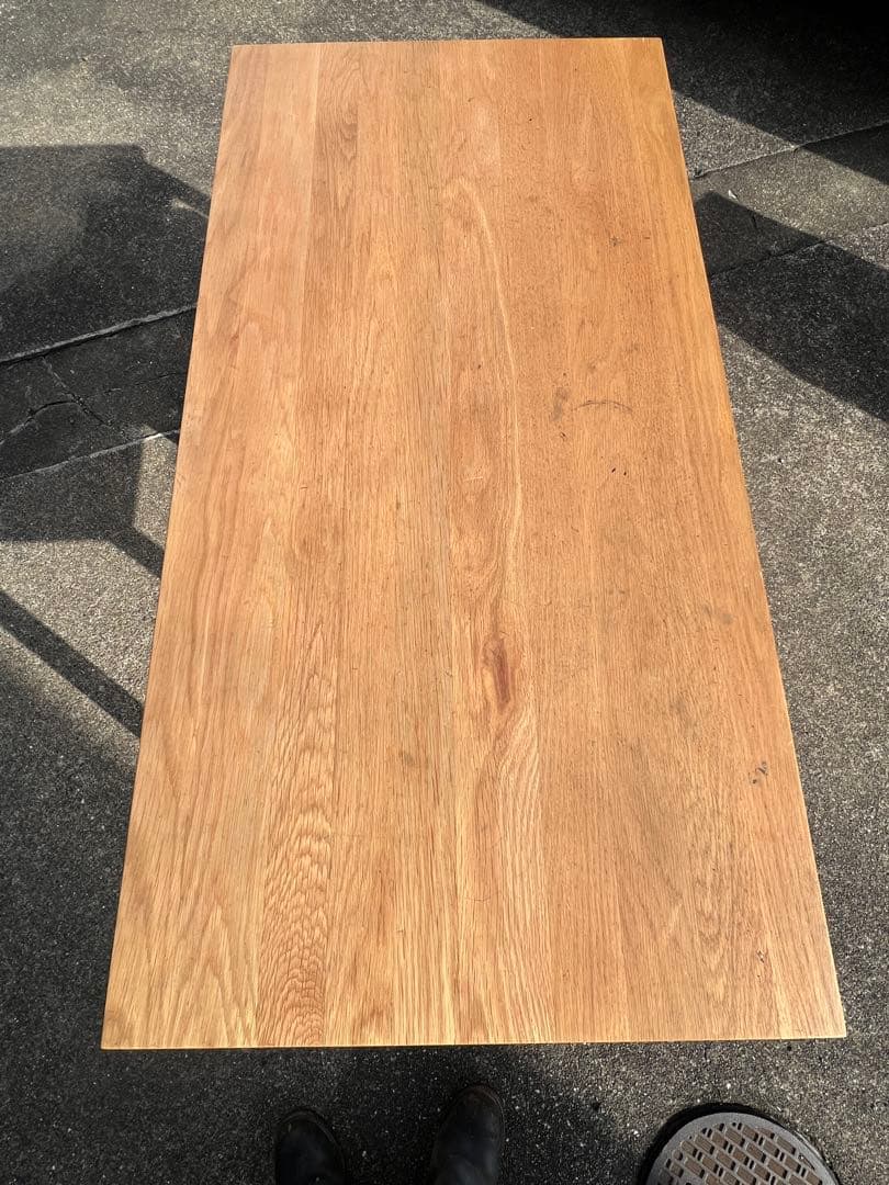 無印良品 学習机 木製デスク オーク材　1