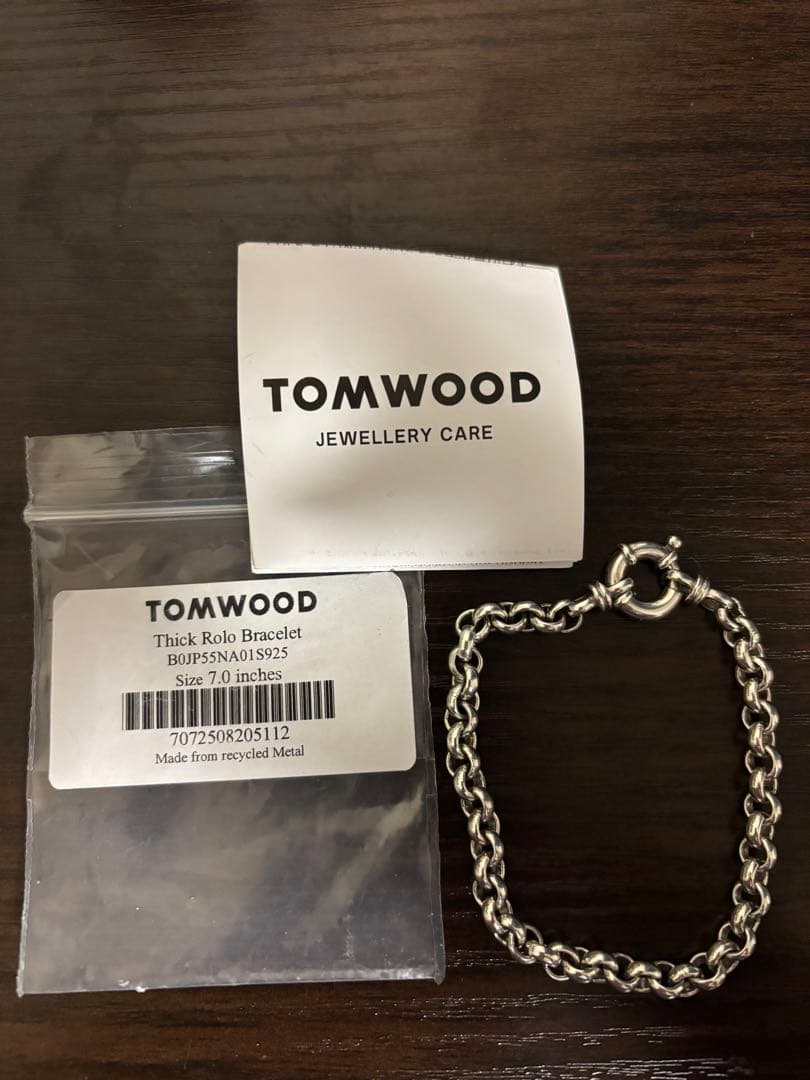 TOMWOOD Thick Rolo Bracelet 7.0インチ