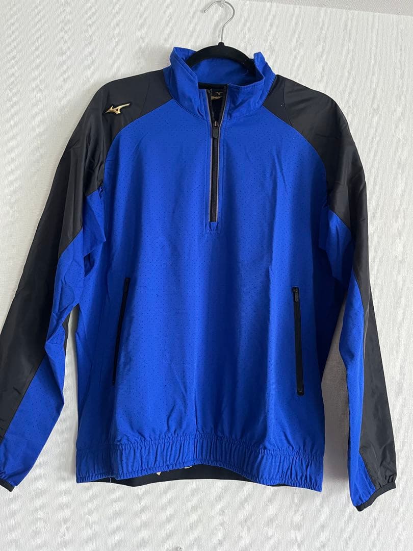 野球 ミズノプロ ストレッチジャージ セットアップ 上下 ブルー　スウェット