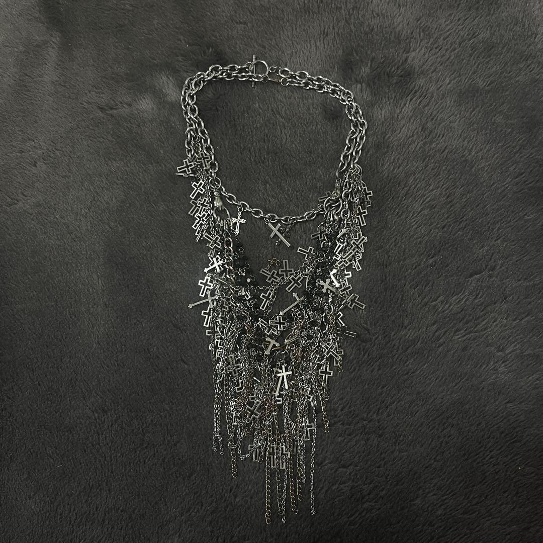 00s vkei クロスネックレスグランジ平成ゴシック opium風パンク