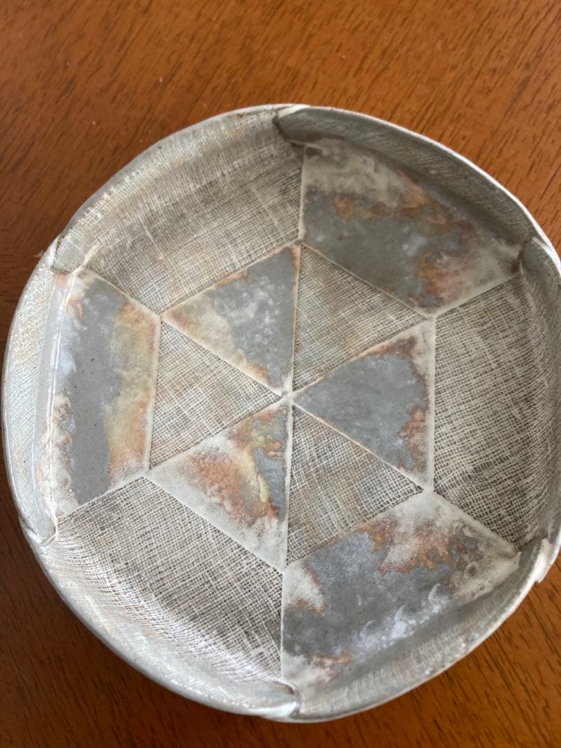 六角形陶器皿 専用箱付き