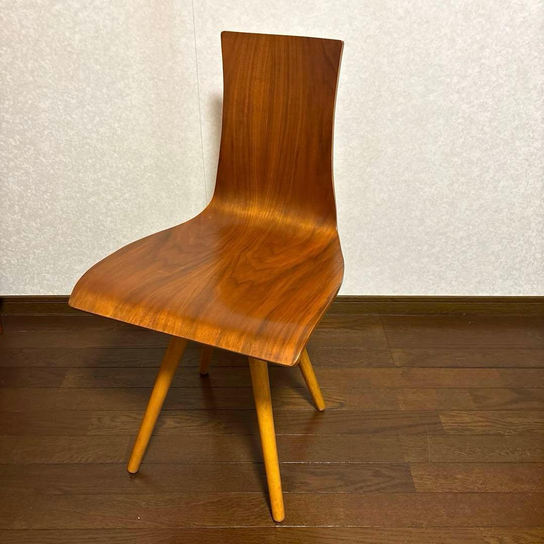 【良品】NOCE プライウッド カーブチェア ダイニングチェア