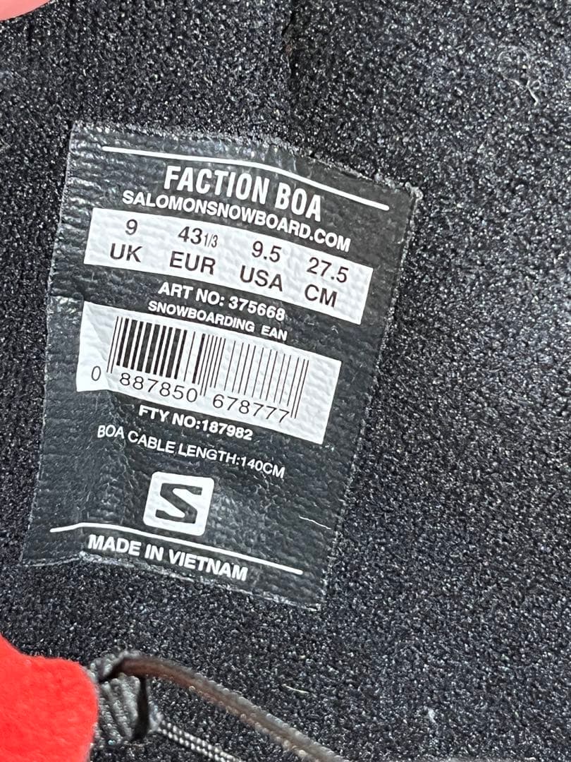 Salomon スノーボードブーツ BOAシステム