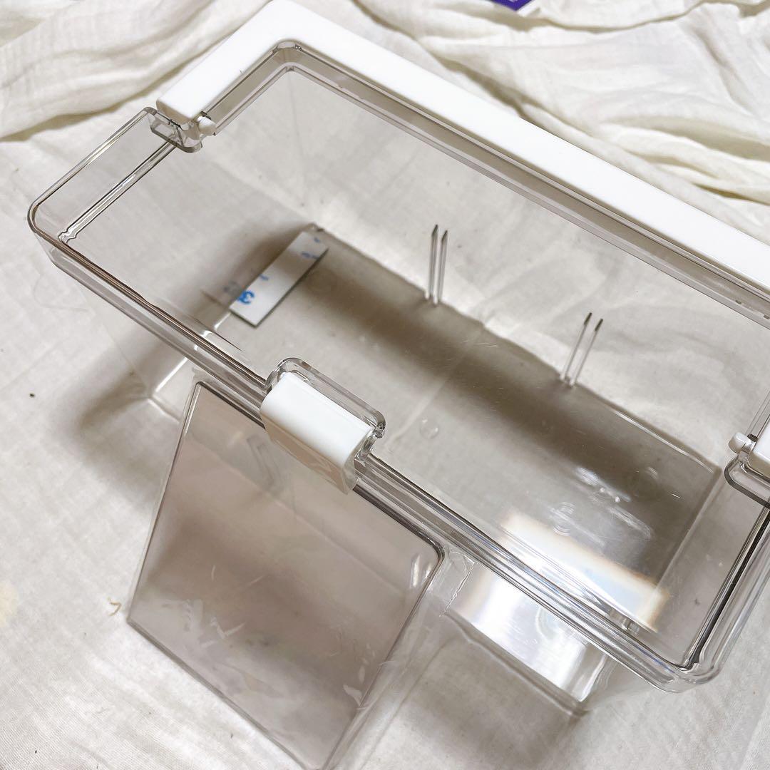 カードケース入れ 大容量 ハンドル付き 持ち運び 透明 多用途