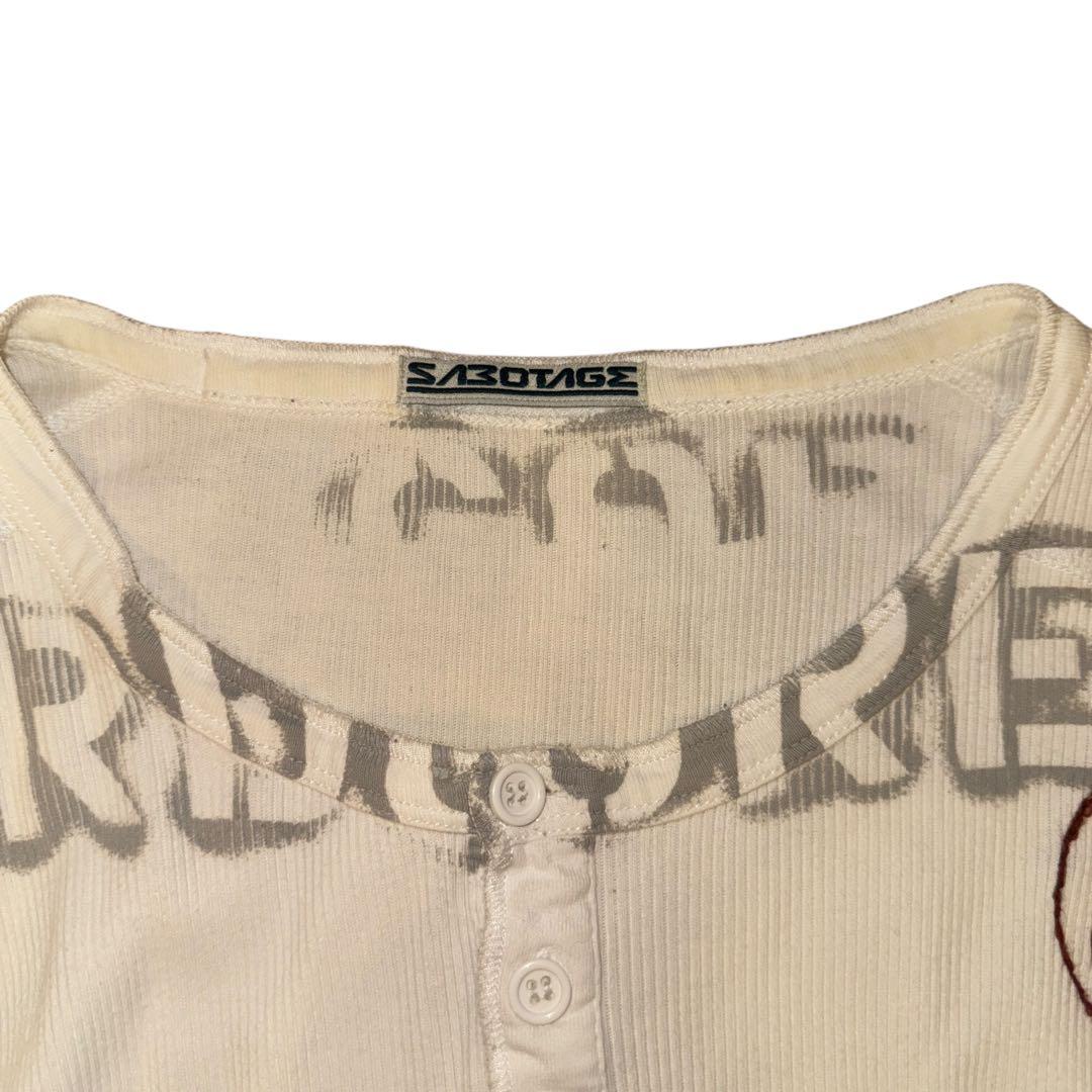 トップス Sabotage 00s Hard Core Design Sleeves