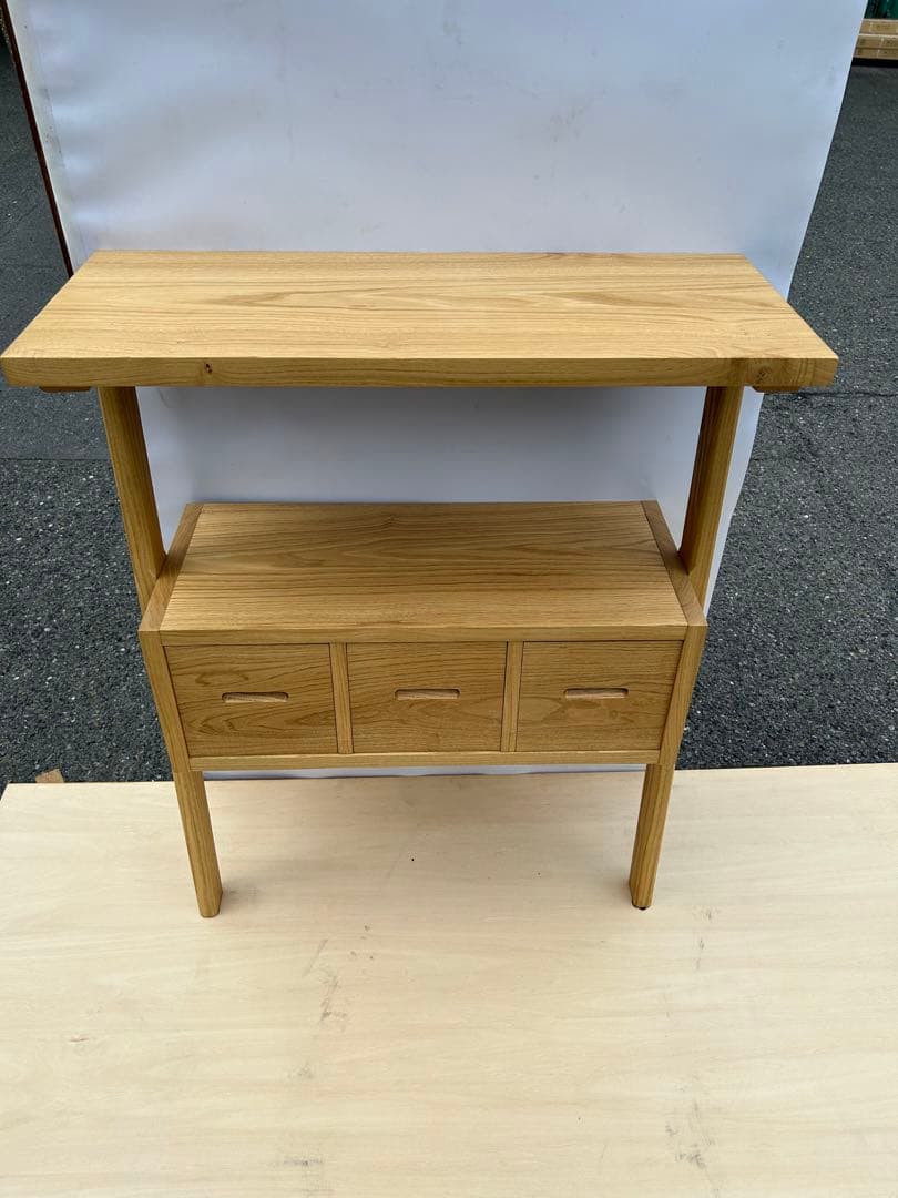 [たのメル便] ホワイトアッシュ　立てかけボード　無垢材　新品未使用