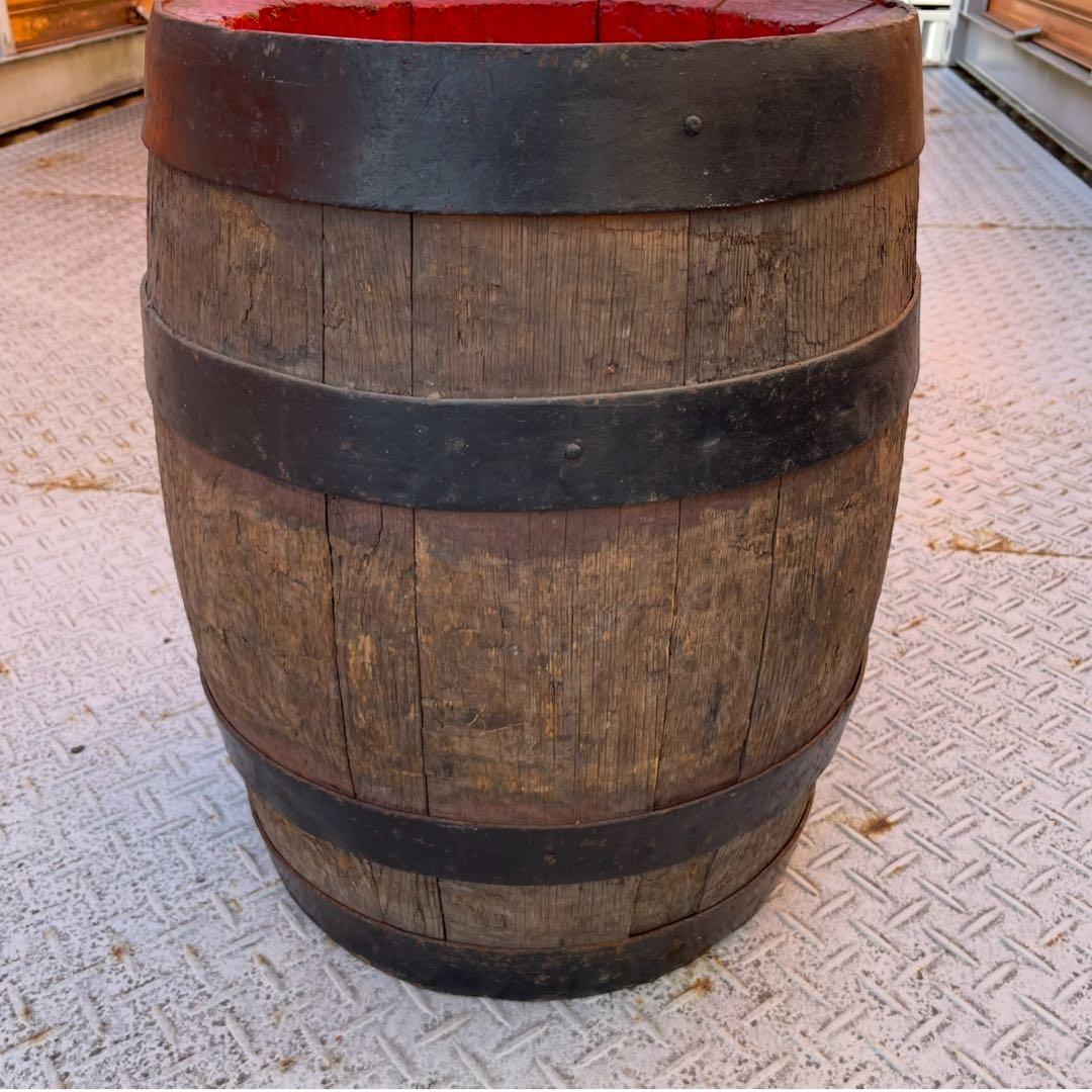 ビール(ワイン風)木製樽 置物 インテリア小物 ⭐️【本物志向】