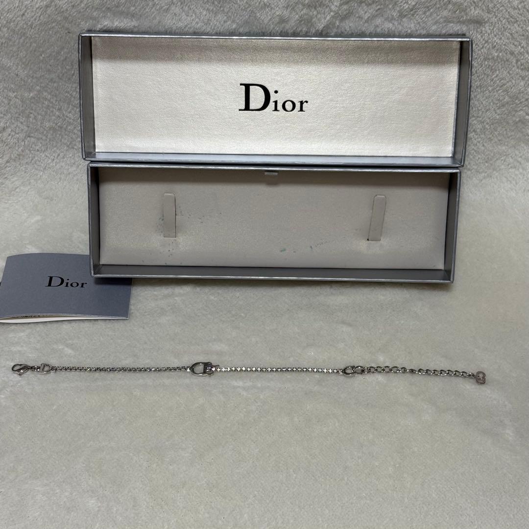 【お値下げ】Dior CD シルバー チェーン ブレスレット レディース