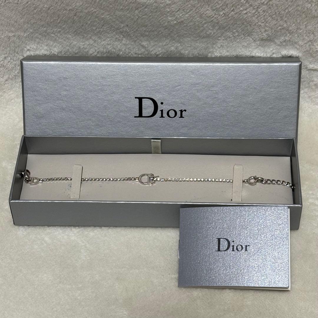 【お値下げ】Dior CD シルバー チェーン ブレスレット レディース