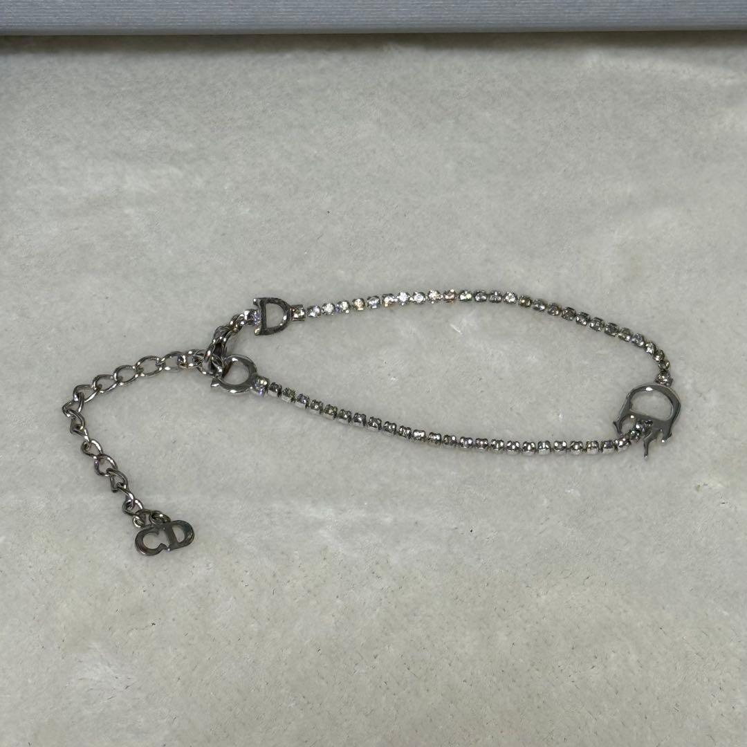 【お値下げ】Dior CD シルバー チェーン ブレスレット レディース