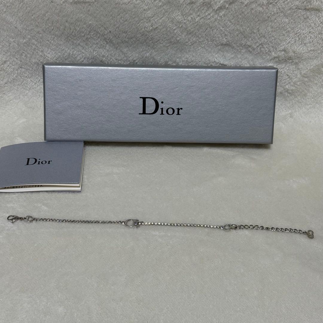 【お値下げ】Dior CD シルバー チェーン ブレスレット レディース