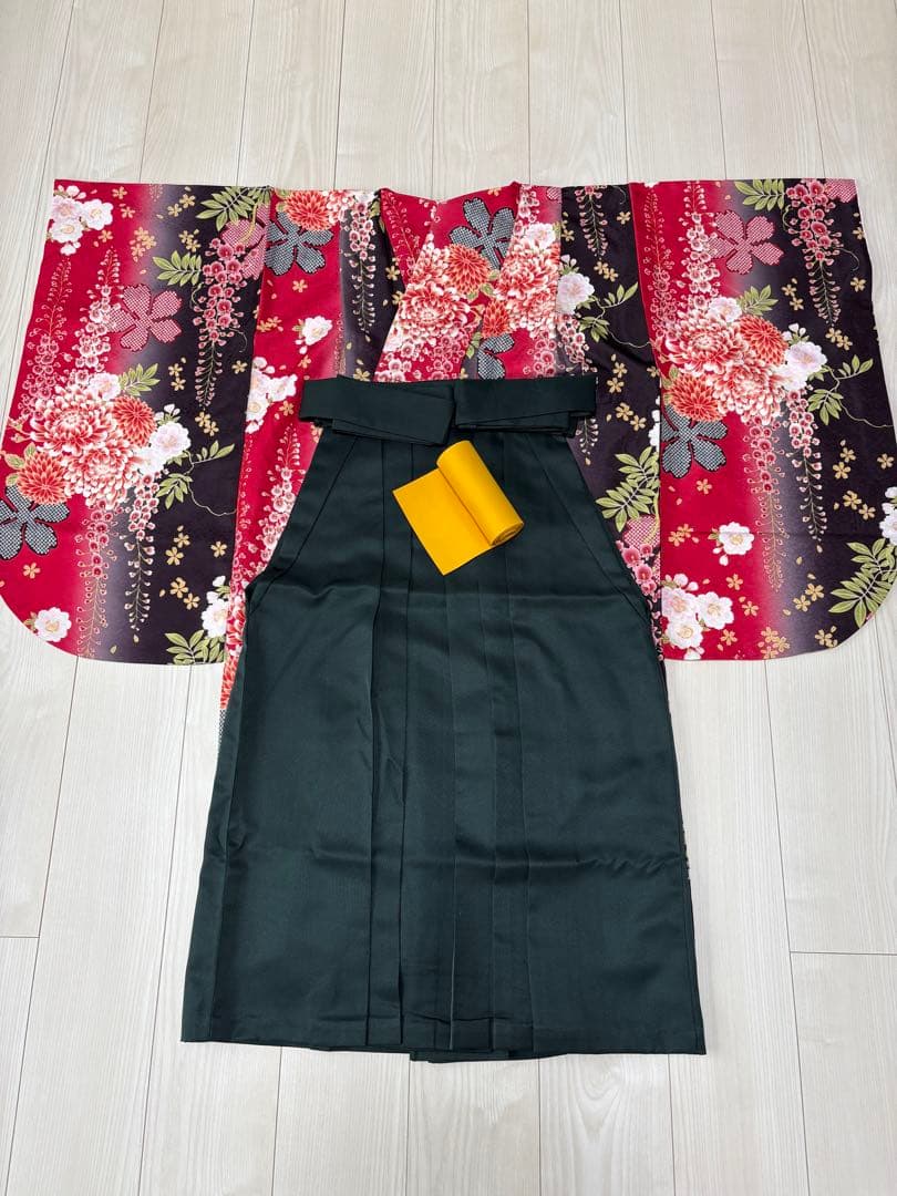 袴4点セット＋着付け9点セット 小学生 卒業式