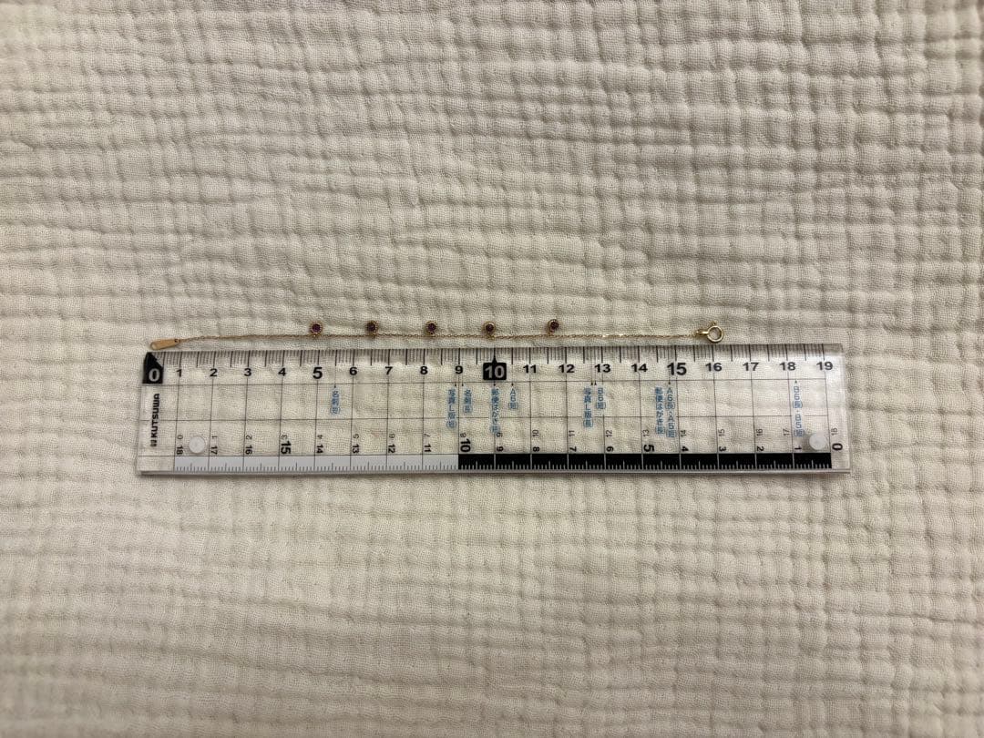 agete K10アメジストブレスレット 二月誕生石