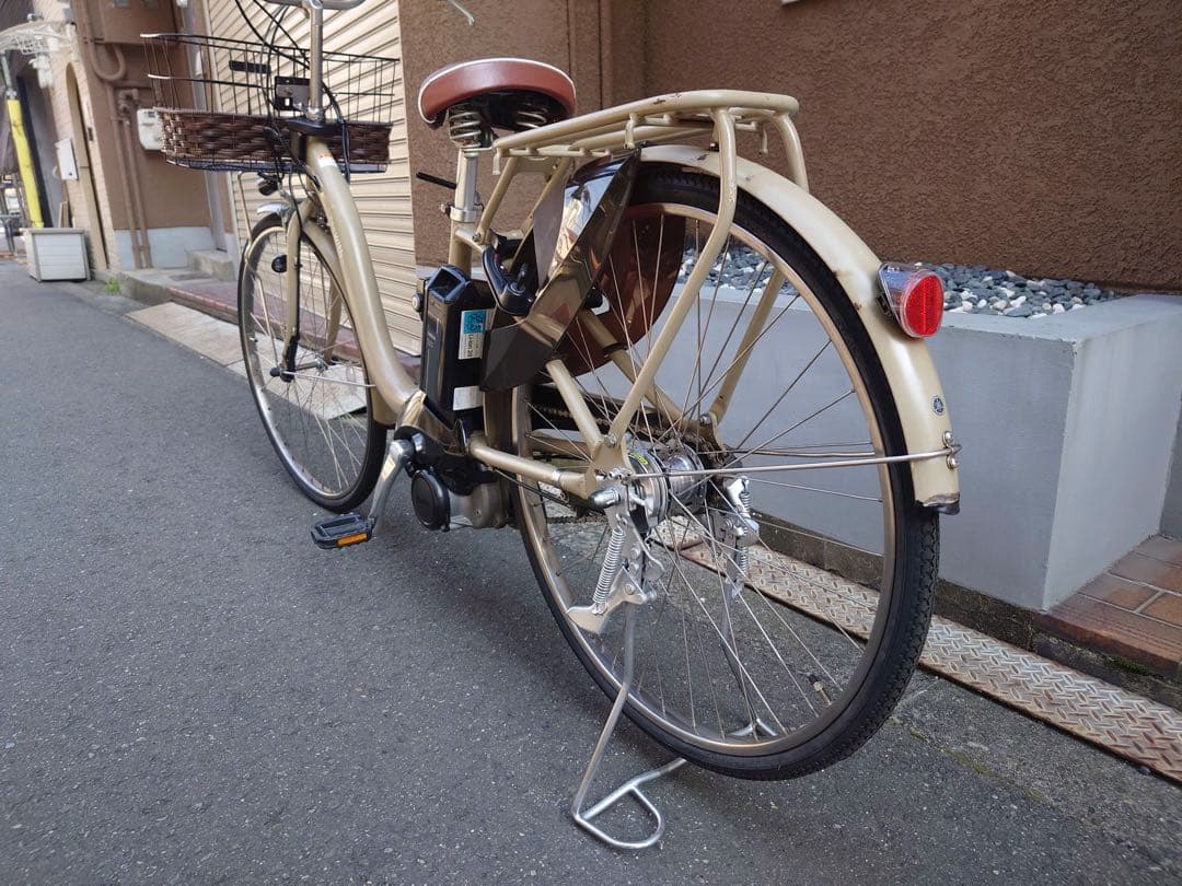 大阪府　ヤマハ　PAS WITH 電動アシスト自転車　バッテリー8.7ah
