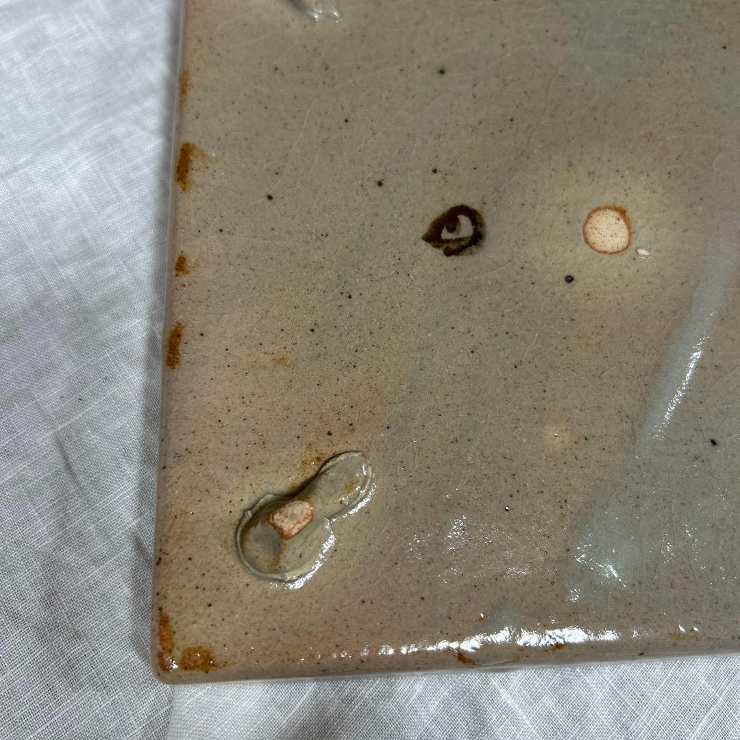 仙山窯/安藤日出武 造/金彩波紋大皿/飾皿/共箱/陶磁器/焼物