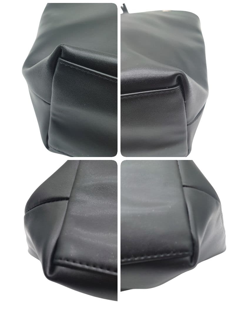 ラブレス　LOVELESS　レザー　トートバッグ　　ストライプ　黒　ナイト　騎士