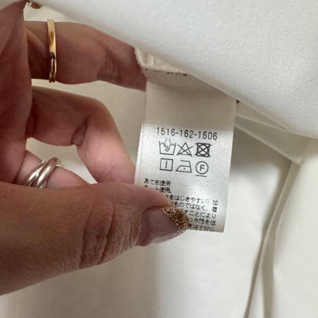 美品 UNITED ARROWS バックフレア ショートスリーブ ブラウス