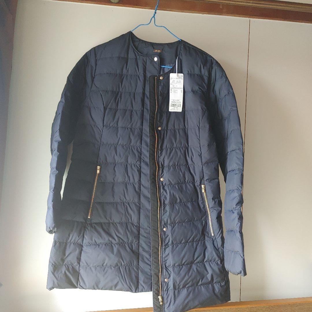ネイビー キルティング ダウンジャケット Sサイズ